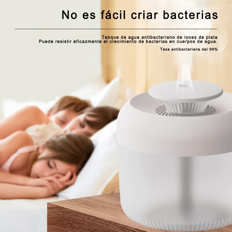 T.REMAX Humidificador Aromaterapia para Casa 2.4L, Máquina de Niebla Ultrasónica con USB/LED, Difusor de Aroma de Gran Capacidad