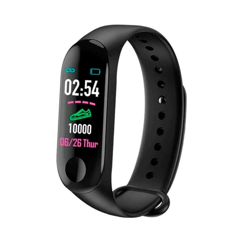 SW09  Reloj Inteligente para Hombre Mujer y Niños, Pulseras de Actividad con Notificaciones, Bluetooth, Botón Táctil