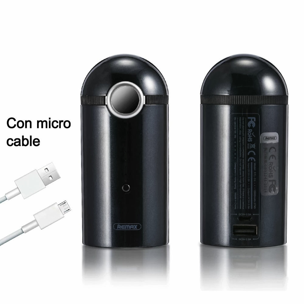 Batería Externa REMAX RPL-36 10000mAh Cargador Portátil lindo hombrecito amarillo Banco de energía con linterna LED & USB Puerto