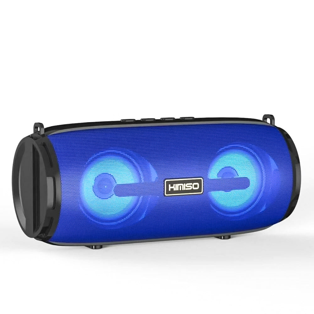 Kimiso KM-201 Altavoz portátil Bluetooth, Altavoz con luz nocturna LED, con Radio FM, puertos para tarjeta TF/AUX/Pen-drive, Altavoz Portátil Estéreo