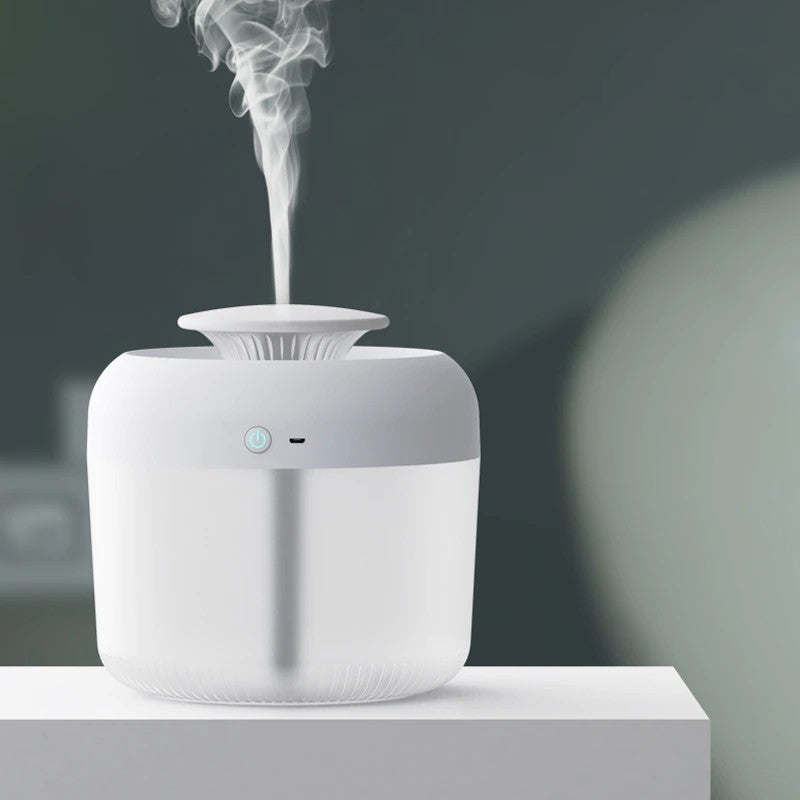 T.REMAX Humidificador Aromaterapia para Casa 2.4L, Máquina de Niebla Ultrasónica con USB/LED, Difusor de Aroma de Gran Capacidad