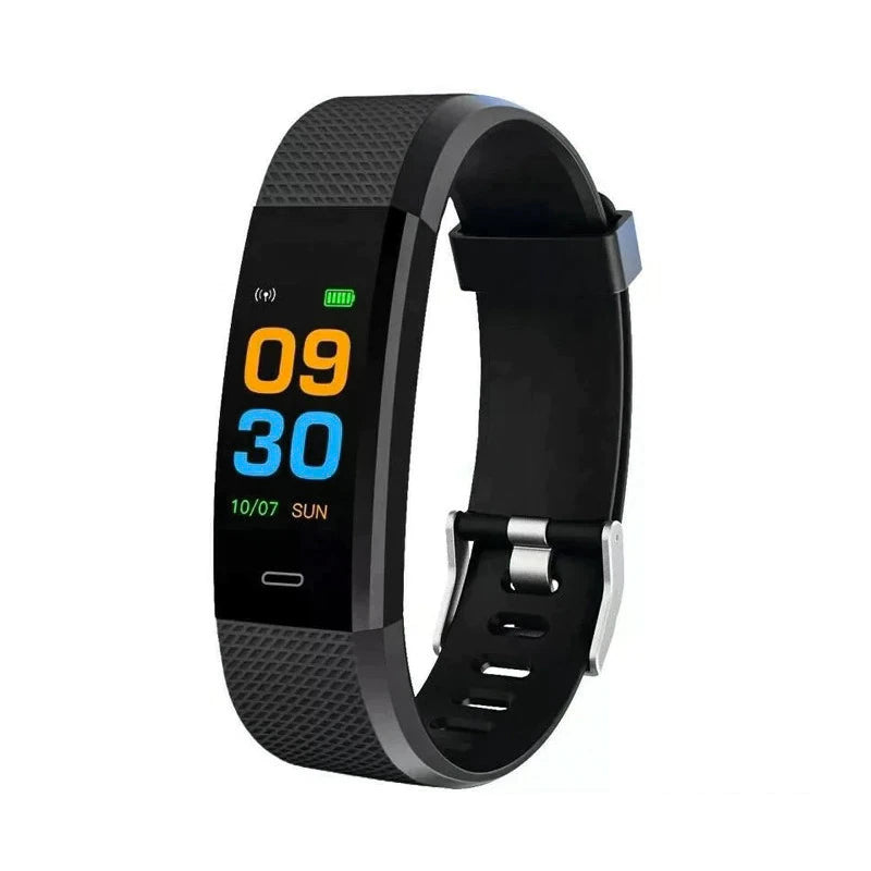 SW03 Reloj Inteligente para Hombre Mujer y Niños, Pulseras de Actividad con Notificaciones, Bluetooth, Botón Táctil
