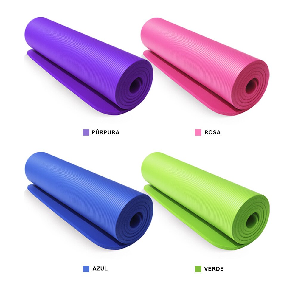 Esterilla Yoga Antideslizante, Alfombrilla Deportiva para Fitness Grosor Extra, Yoga Colchoneta Antideslizante para Yoga, Pilates, Deporte, Gimnasia, Fitness, meditación. 183cm x 61cm