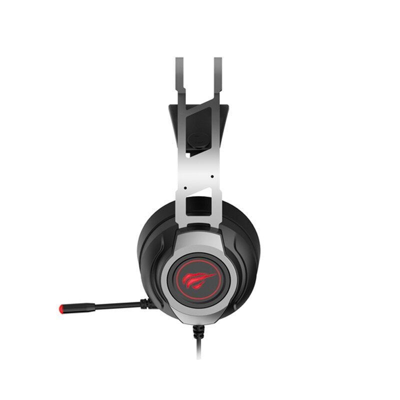 GAMENOTE H2007U Auriculares Gaming Metalizados con Diadema Y Luz Led Con Puerto USB 7.1