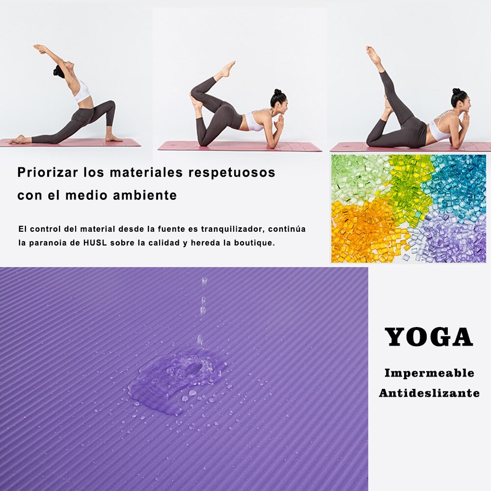 Esterilla Yoga Antideslizante, Esterilla para Yoga Universal, Espuma de Alta Densidad, Yoga Colchoneta Antideslizante para Pilates -173 x 61 x 0,4 cm