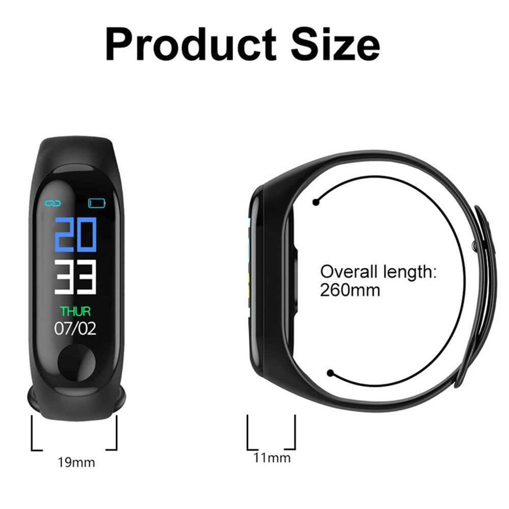 SW09  Reloj Inteligente para Hombre Mujer y Niños, Pulseras de Actividad con Notificaciones, Bluetooth, Botón Táctil
