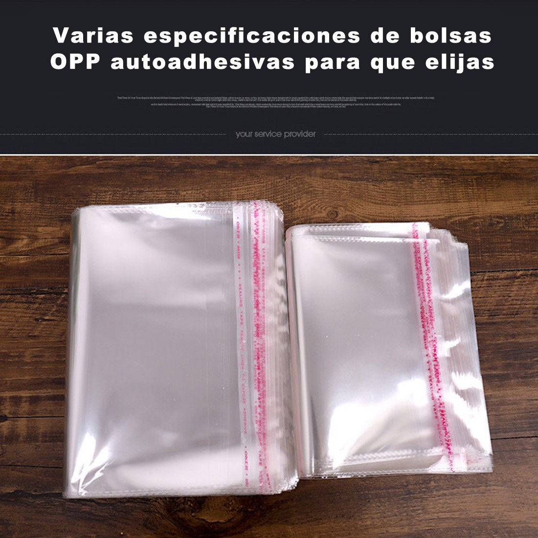 Bolsas de plástico pequeñas transparentes para dulces, embalaje de