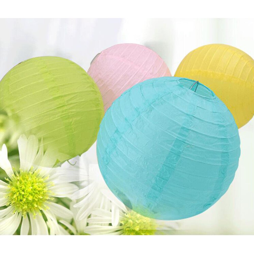 Farol Japonés, Farolillos de papel,20cm,25cm,30cm,40cm De Papel, Pantalla Papel Redondo, Para Bodas, Cumpleaños, Decoraciones Para Jardín, Salón, Patio, Color Liso-Verde