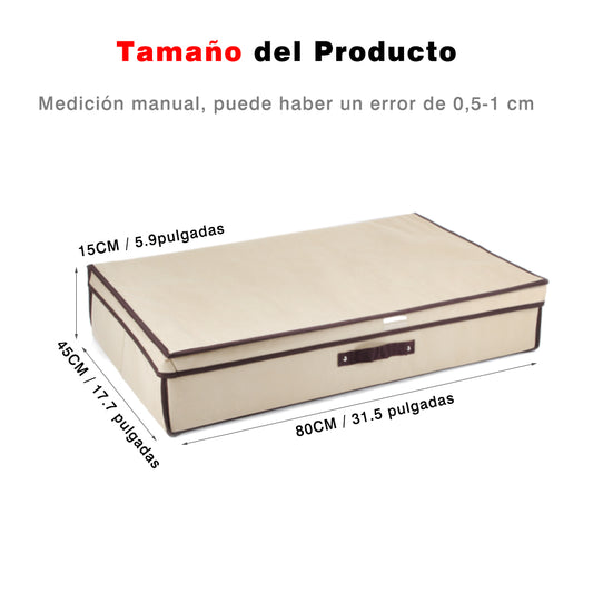 HUSL Cajas de Almacenamiento Plegables con Tapas, 2 Piezas Organizadores de Juguetes, Ropa y Libros para Dormitorios y Estanterías