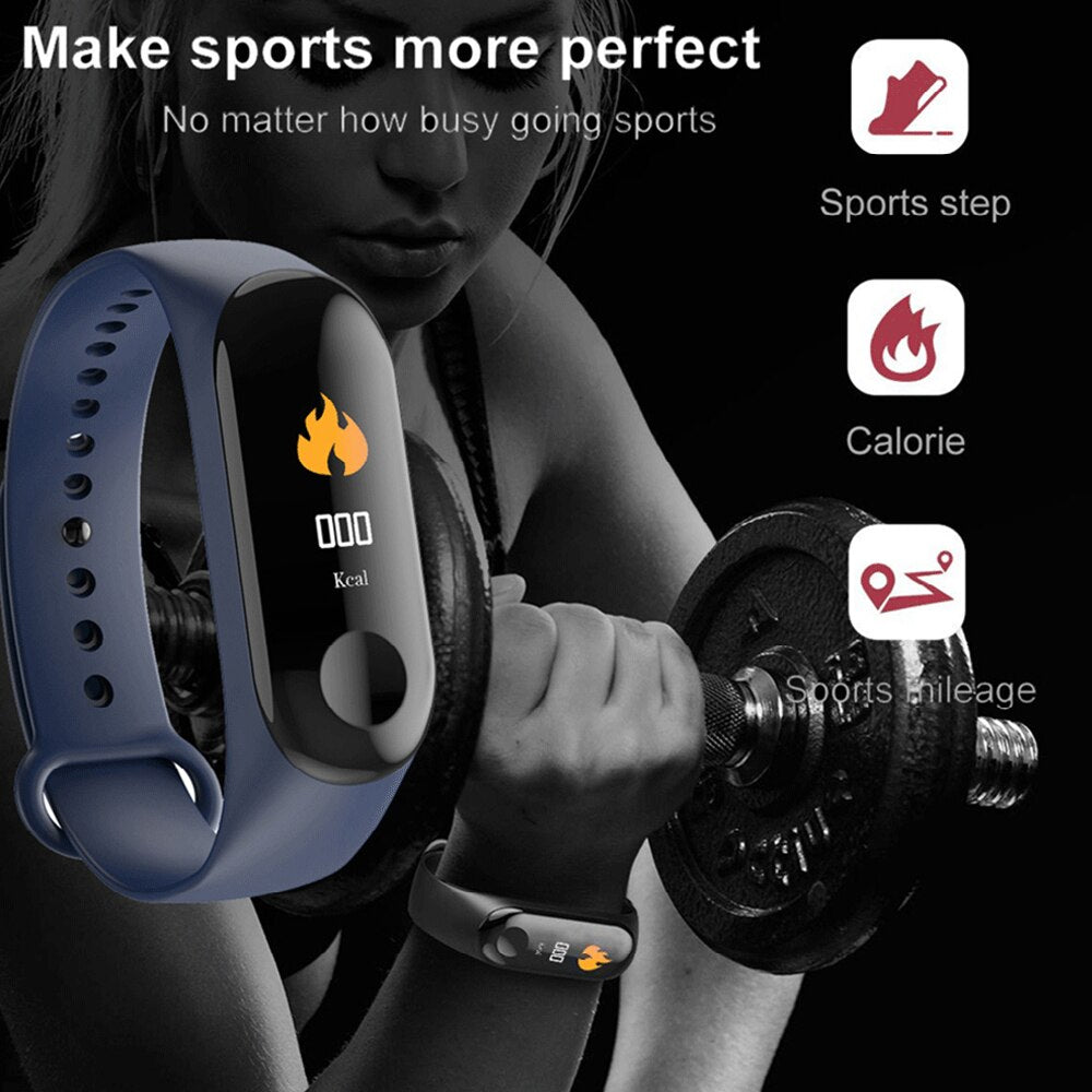 SW09  Reloj Inteligente para Hombre Mujer y Niños, Pulseras de Actividad con Notificaciones, Bluetooth, Botón Táctil