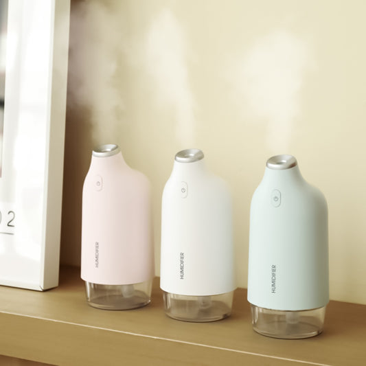 Humidificador portátil 270 ml, USB Mini bonito con forma de elefante humidificadores aromaterapia, para dormitorio bebé Oficina