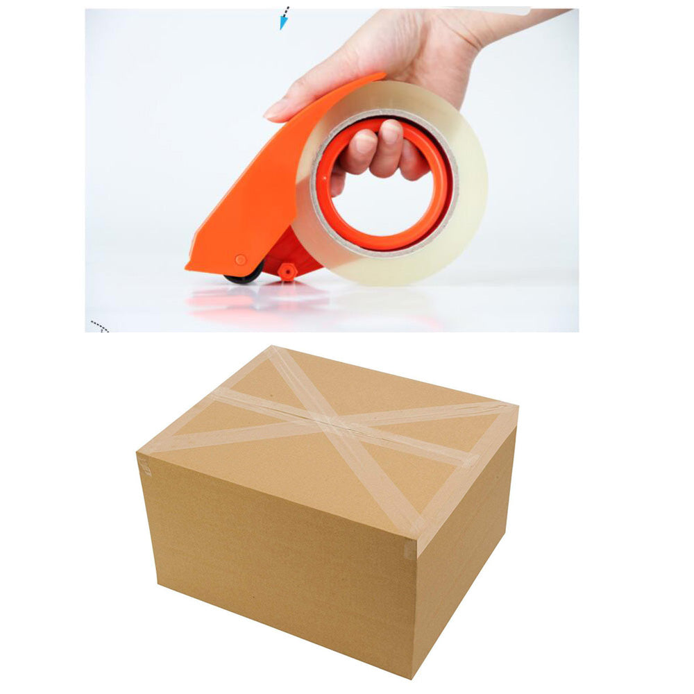 HUSL Cinta Adhesiva Marrón 48mm*100M 6 Rollos para paquetes, transporte, Extrafuerte y Resistente Cinta Embalar adhesiva precinto
