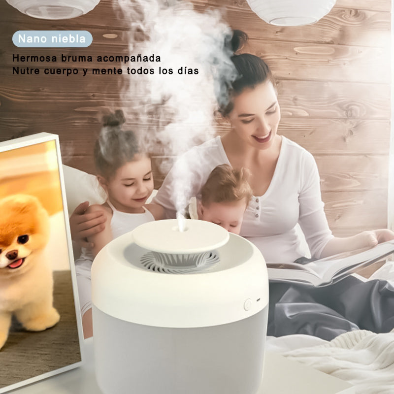 T.REMAX Humidificador Aromaterapia para Casa 2.4L, Máquina de Niebla Ultrasónica con USB/LED, Difusor de Aroma de Gran Capacidad