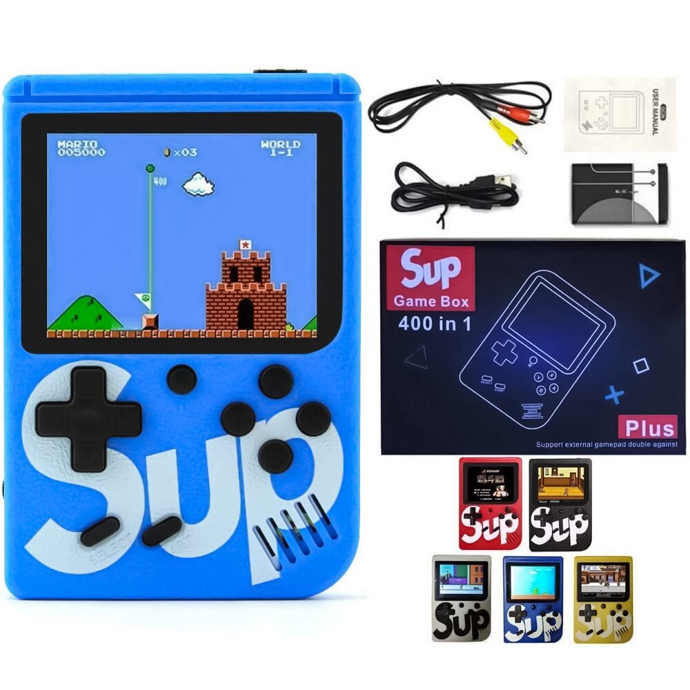 Sup Game Box 400 in 1 Games Retro Portable Mini Handheld Game Console, con 400 Juegos Clásicos Incluido, Recargable