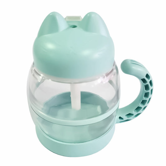 Humidificador 200 ml Con Forma De Gato, Con Luz Nocturna LED, Difusor Aromaterapia, Conexión De USB, Para Oficina/Hogar