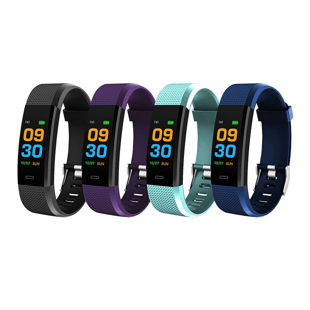 SW03 Reloj Inteligente para Hombre Mujer y Niños, Pulseras de Actividad con Notificaciones, Bluetooth, Botón Táctil
