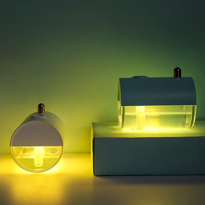 Humidificador Submarino Con Luz LED Cálido 250ML, Luz Nocturna, Difusor Aromaterapia, Conexión De USB, Para Viaje/Oficina/Hogar