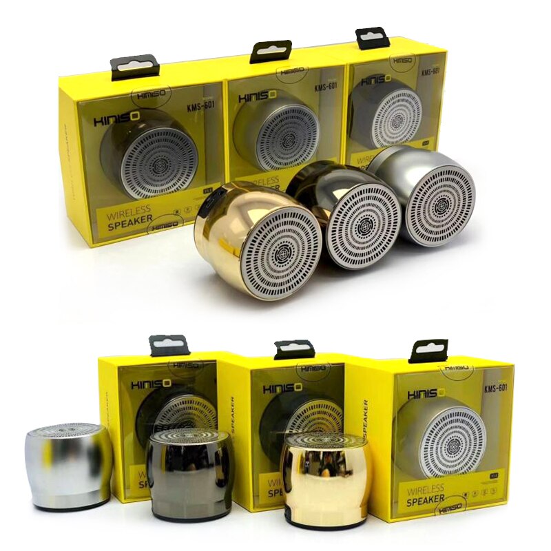 Altavoz Bluetooth KMS-601, Mini Altavoz , Portátil, Para Casa/Oficina/Al Aire Libre/Coche, Mano Libre, Tarjeta TF, Radio FM，AUX