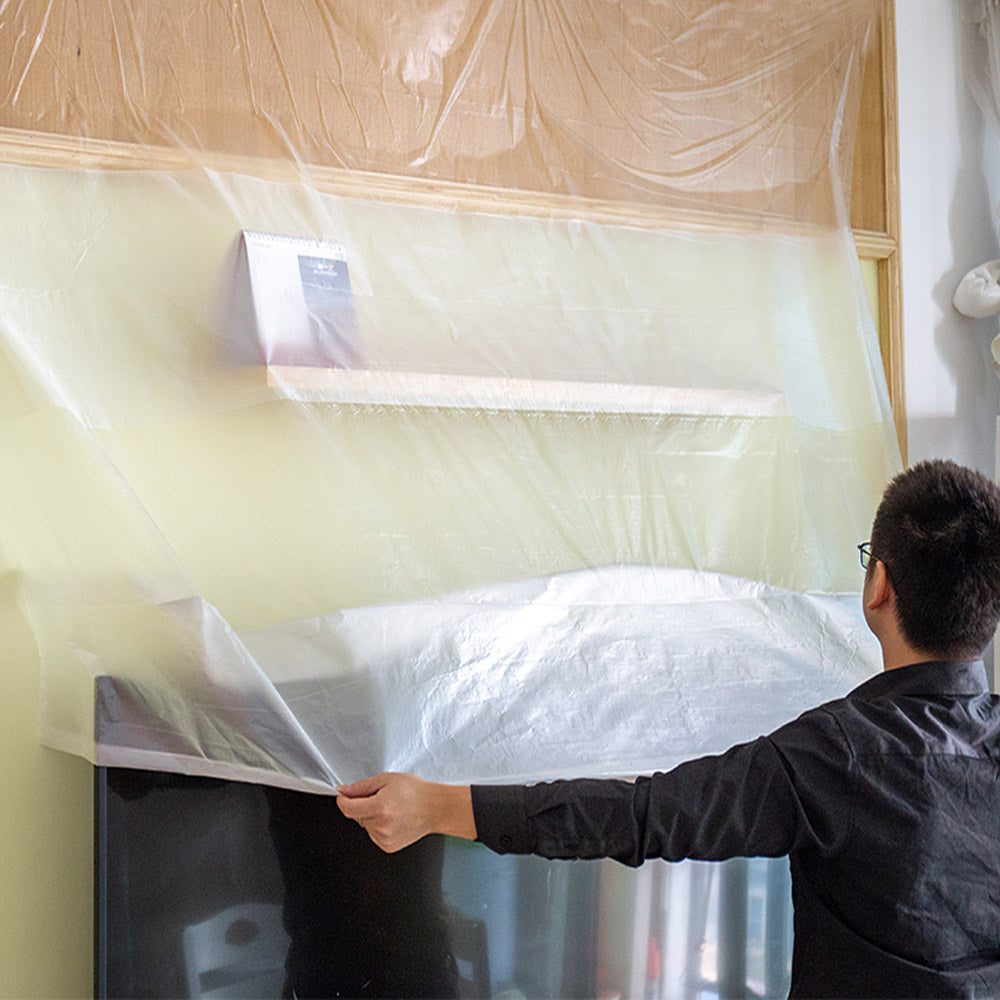 HUSL PLÁSTICO CUBRETODO ESTÁNDAR, PROTECTOR PARA CUBRIR MUEBLES, PARA INTERIOR Y EXTERIOR HUMEDAD, TAREAS DE PINTURA