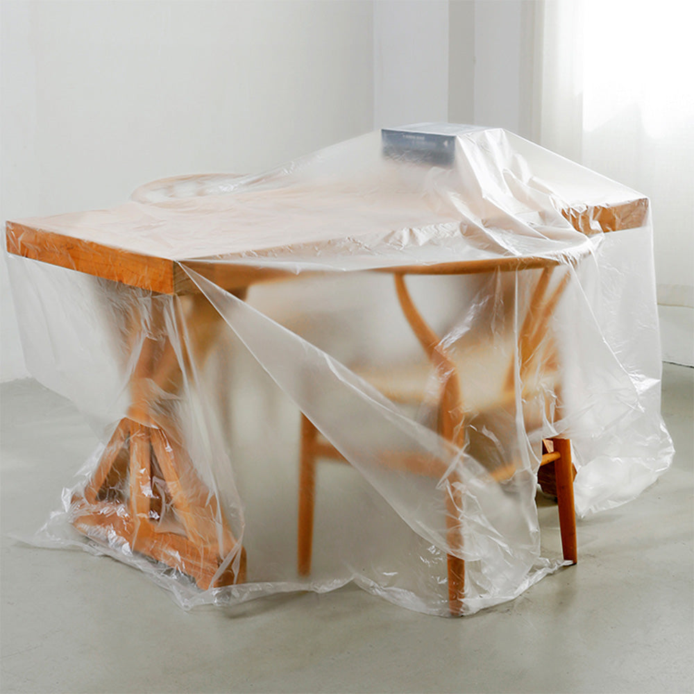 HUSL PLÁSTICO CUBRETODO ESTÁNDAR 3 PIEZAS, PROTECTOR PARA CUBRIR MUEBLES, PARA INTERIOR Y EXTERIOR HUMEDAD, TAREAS DE PINTURA