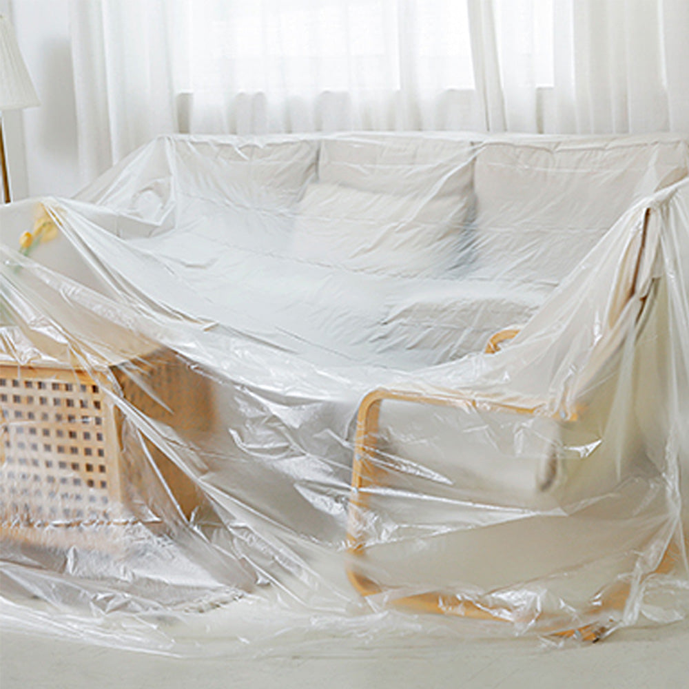 HUSL PLÁSTICO CUBRETODO ESTÁNDAR, PROTECTOR PARA CUBRIR MUEBLES, PARA INTERIOR Y EXTERIOR HUMEDAD, TAREAS DE PINTURA