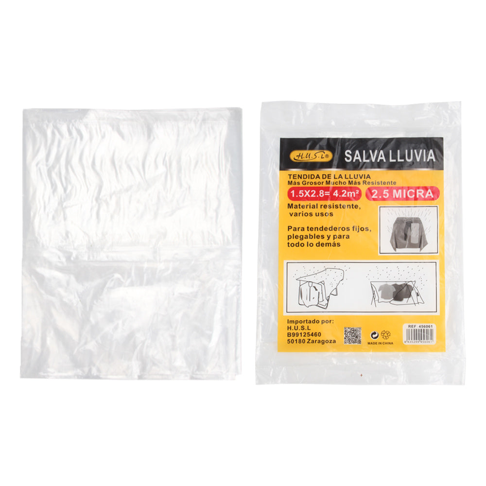 HUSL SALVALLUVIA CUBRETODO PLÁSTICO ESTÁNDAR, FUERTE PAÑO IMPERMEABLE, PROTECTOR PARA CUBRIR MUEBLES, PARA TAREAS DE PINTURA