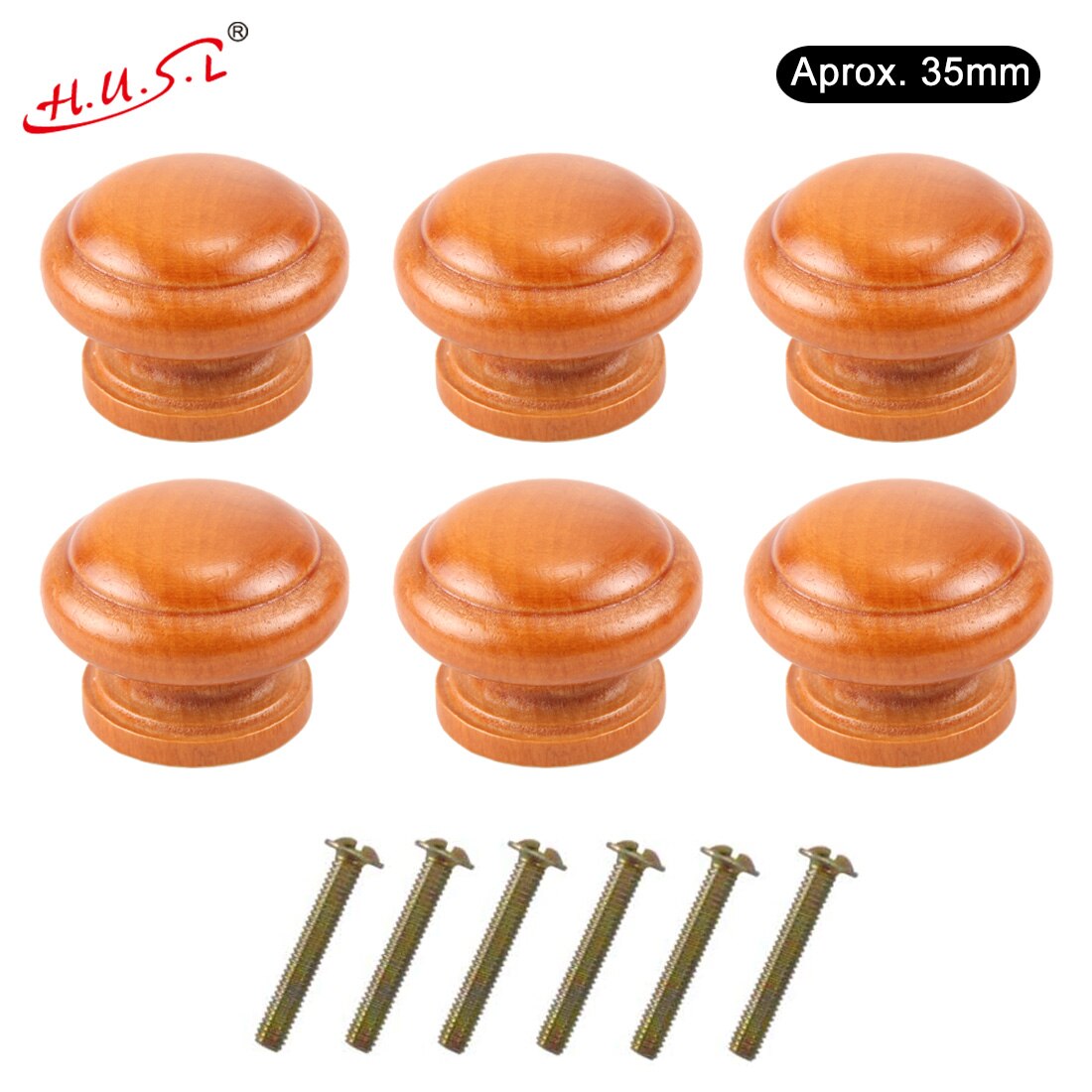 CONNECTION 16 PCS Pomos de Madera para Cajones Tiradores Madera de