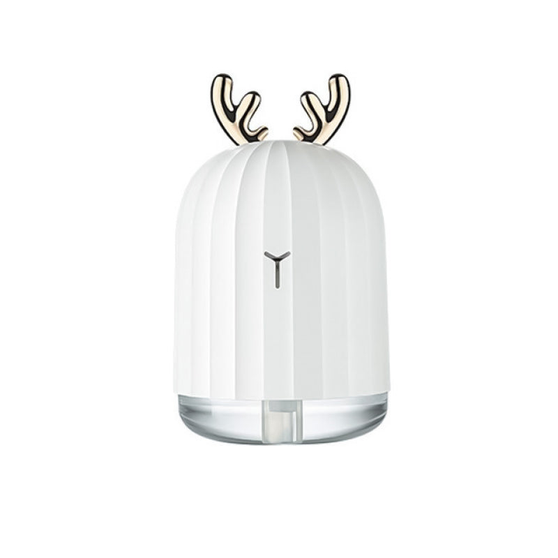 Humidificador de Ciervo Creativo, Difusor de aceites esenciales portátil USB Luces De Noche De Colores Mini humidificador