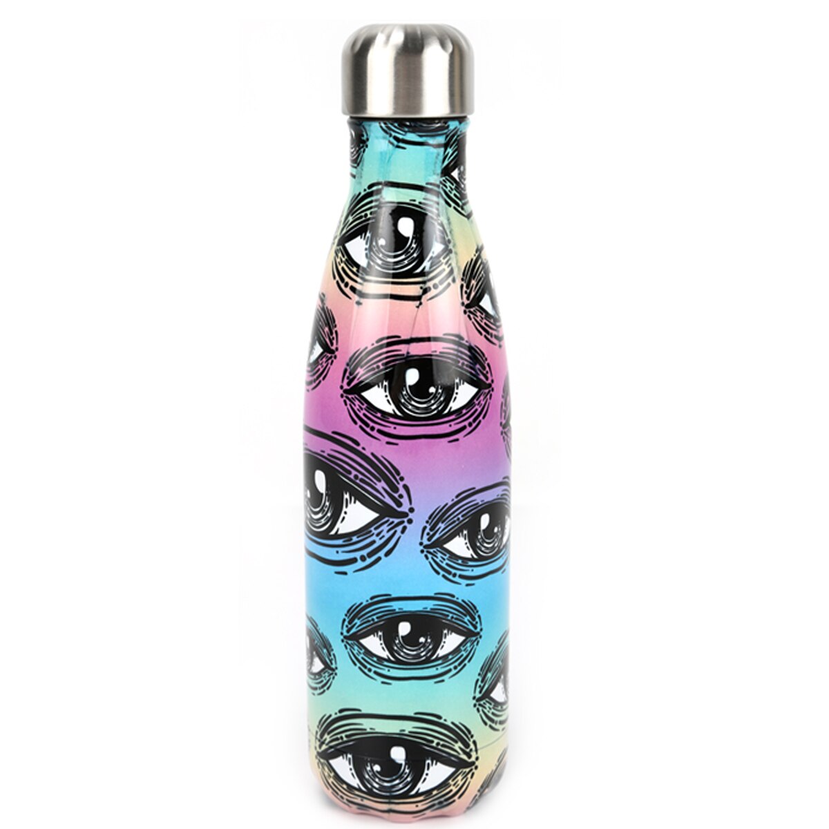 HUSL 500ML Botella Térmica, Botella de Agua Acero Inoxidable, Botella Agua Deporte Sin BPA, Cantimplora de Agua Reutilizable, Termo Agua 12 horas caliente,24 frio, para Viaje, Deporte, Eco-friendly(parte.1)