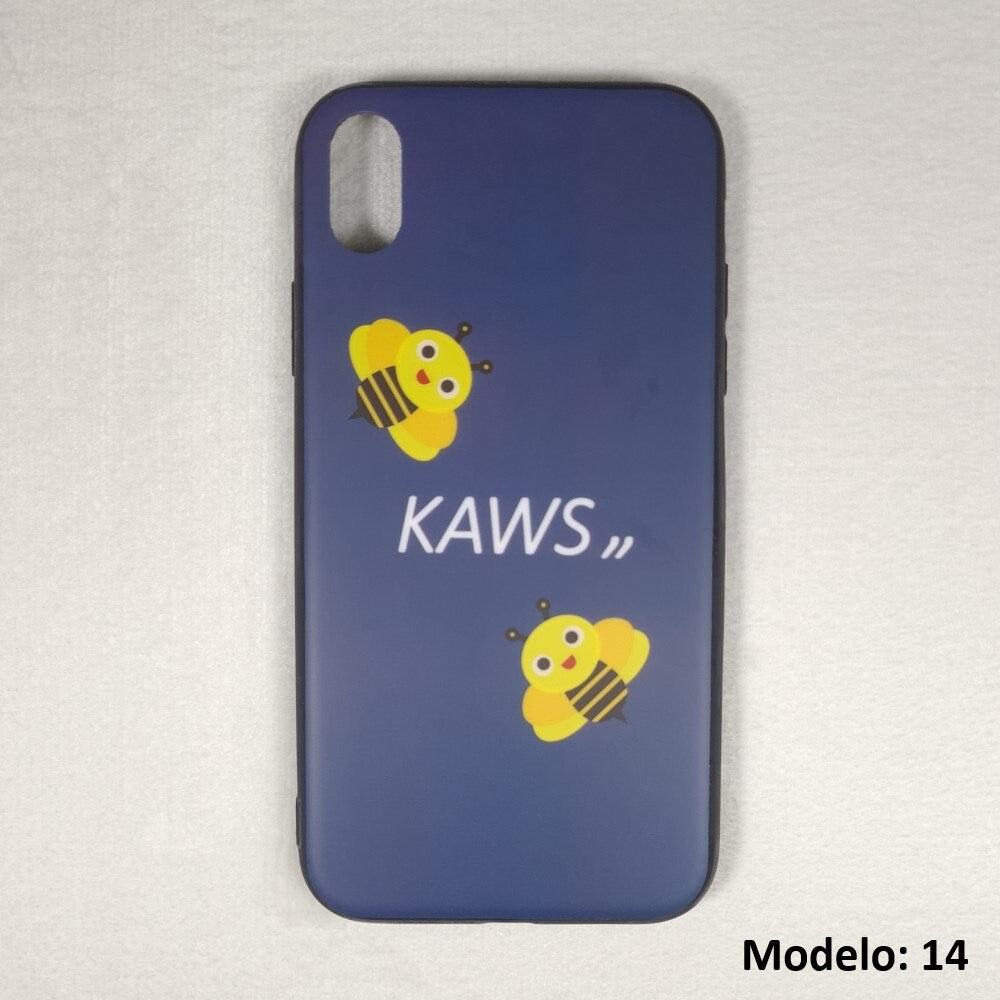 Funda Plástico semi-rígido con Dibujos para iPhone, Funda de Móvil Multicolor con Dibujos Diferentes, Carcasa de Móvil para iPhone XS Max