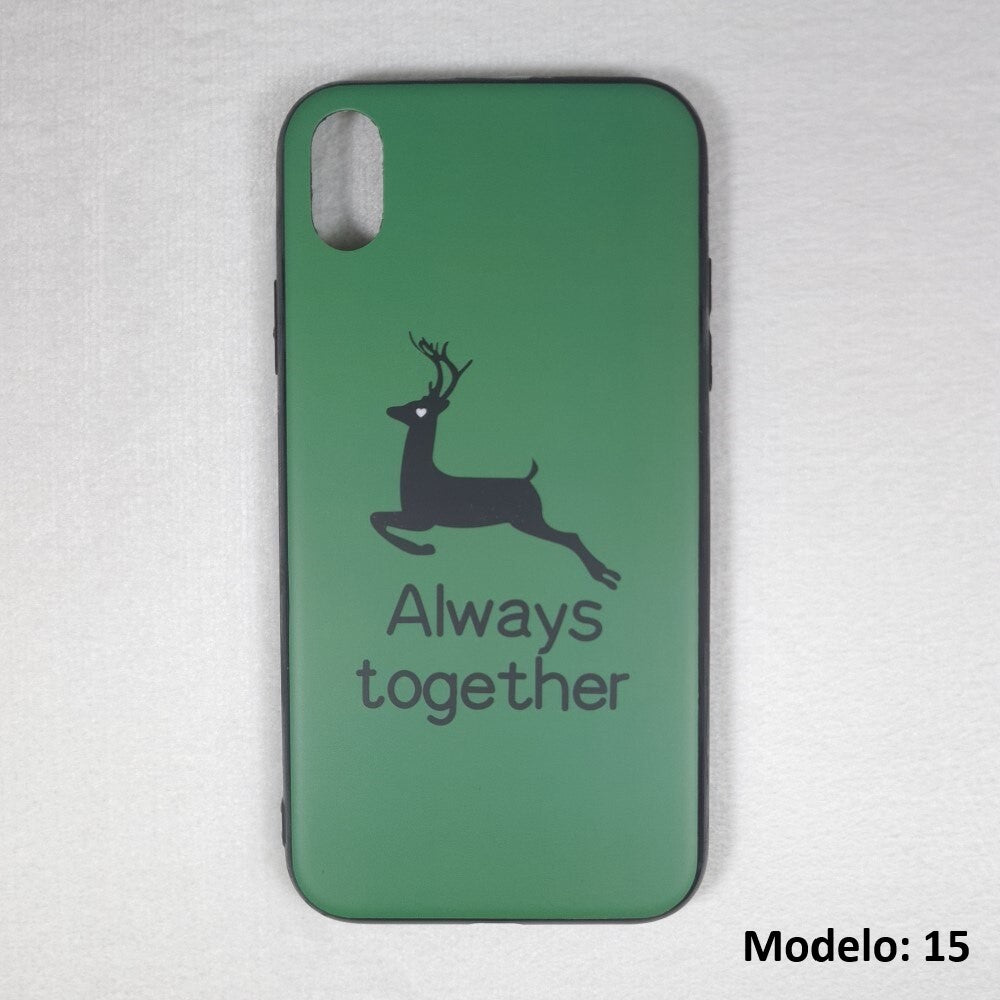 Funda Plástico semi-rígido con Dibujos para iPhone, Funda de Móvil Multicolor con Dibujos Diferentes, Carcasa de Móvil para iPhone XS Max