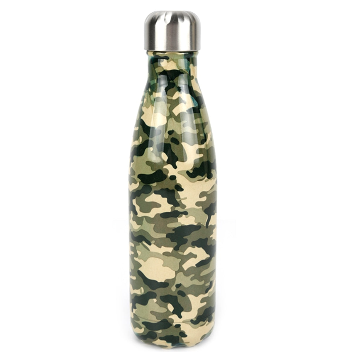 HUSL 500ML Botella Térmica, Botella de Agua Acero Inoxidable, Botella Agua Deporte Sin BPA, Cantimplora de Agua Reutilizable, Termo Agua 12 horas caliente,24 frio, para Viaje, Deporte, Eco-friendly(parte.1)