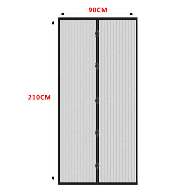Mosquitera Puerta Magnética, HUSL 140x230cm Corredera Cortina Mosquitera Magnética, para Sala de Estar, Dormitorio, Balcón--para Puertas de Madera