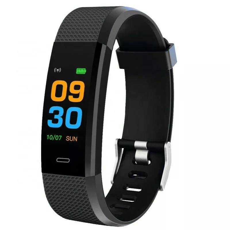 SW03 Reloj Inteligente para Hombre Mujer y Niños, Pulseras de Actividad con Notificaciones, Bluetooth, Botón Táctil