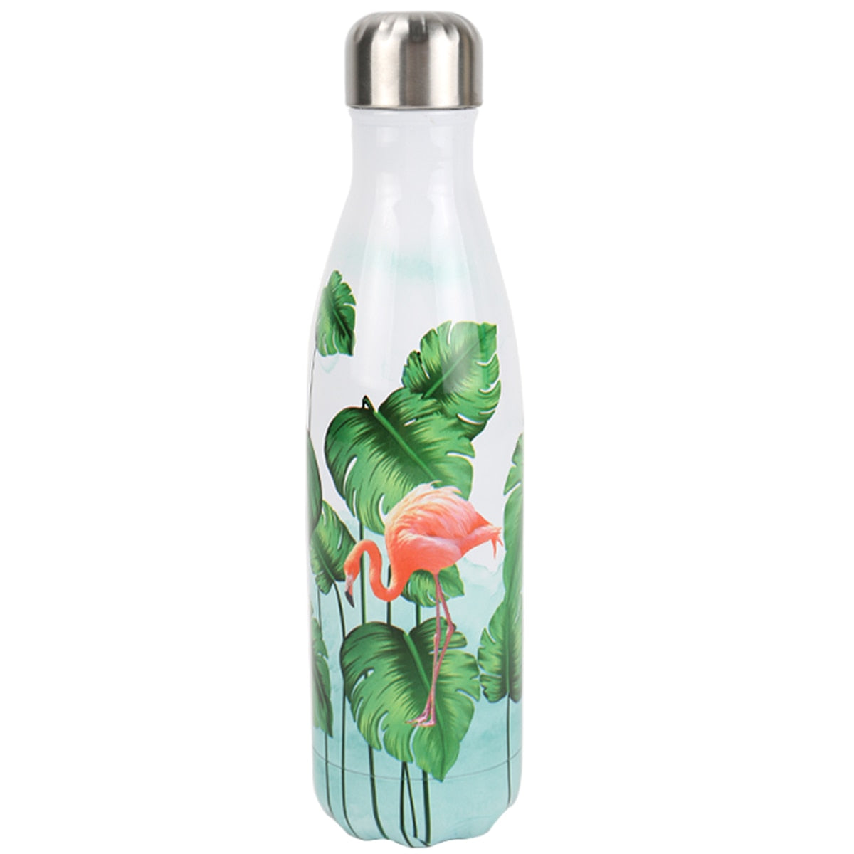 HUSL 500ML Botella Térmica, Botella de Agua Acero Inoxidable, Botella Agua Deporte Sin BPA, Cantimplora de Agua Reutilizable, Termo Agua 12 horas caliente,24 frio, para Viaje, Deporte, Eco-friendly(parte.1)