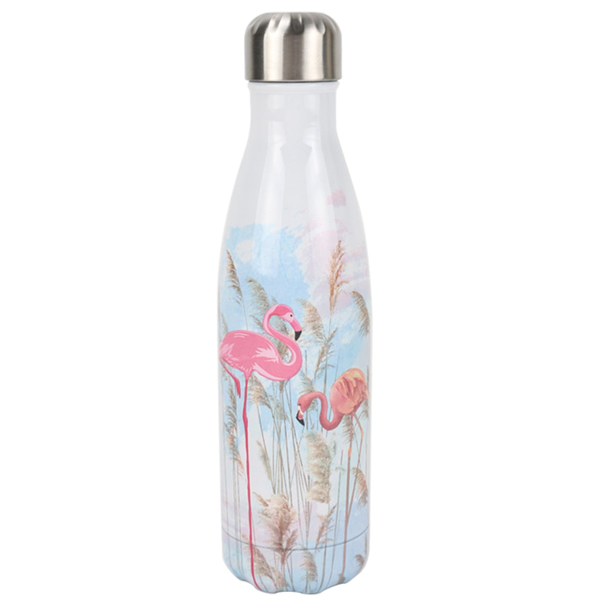 HUSL 500ML Botella Térmica, Botella de Agua Acero Inoxidable, Botella Agua Deporte Sin BPA, Cantimplora de Agua Reutilizable, Termo Agua 12 horas caliente,24 frio, para Viaje, Deporte, Eco-friendly(parte.1)