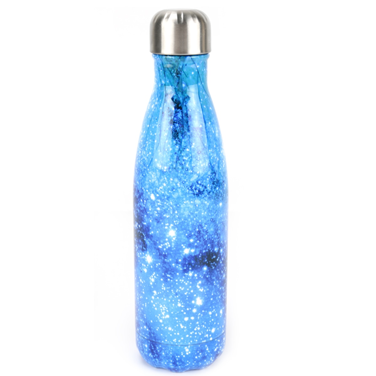 HUSL 500ML Botella Térmica, Botella de Agua Acero Inoxidable, Botella Agua Deporte Sin BPA, Cantimplora de Agua Reutilizable, Termo Agua 12 horas caliente,24 frio, para Viaje, Deporte, Eco-friendly(parte.1)