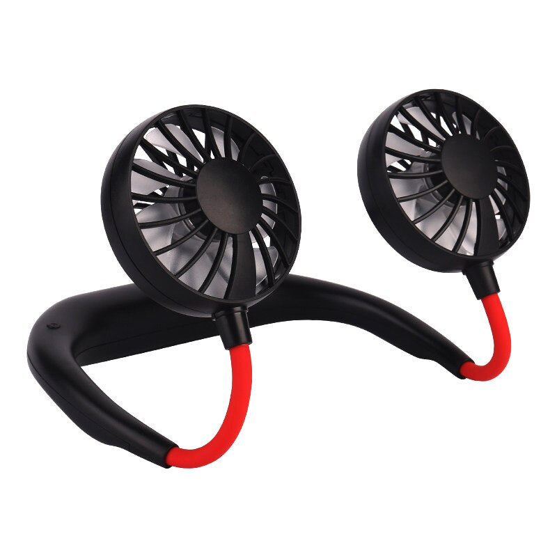 Ventilador Personal Portátil, Mini Ventilador de Manos Libres Mini Ventilador USB Recargable Ventilador de Banda para el Cuello