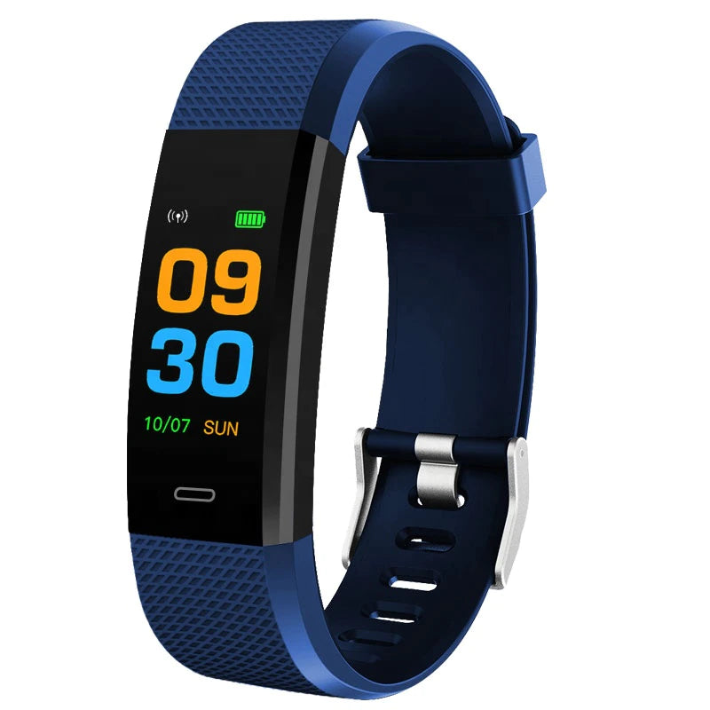 SW03 Reloj Inteligente para Hombre Mujer y Niños, Pulseras de Actividad con Notificaciones, Bluetooth, Botón Táctil