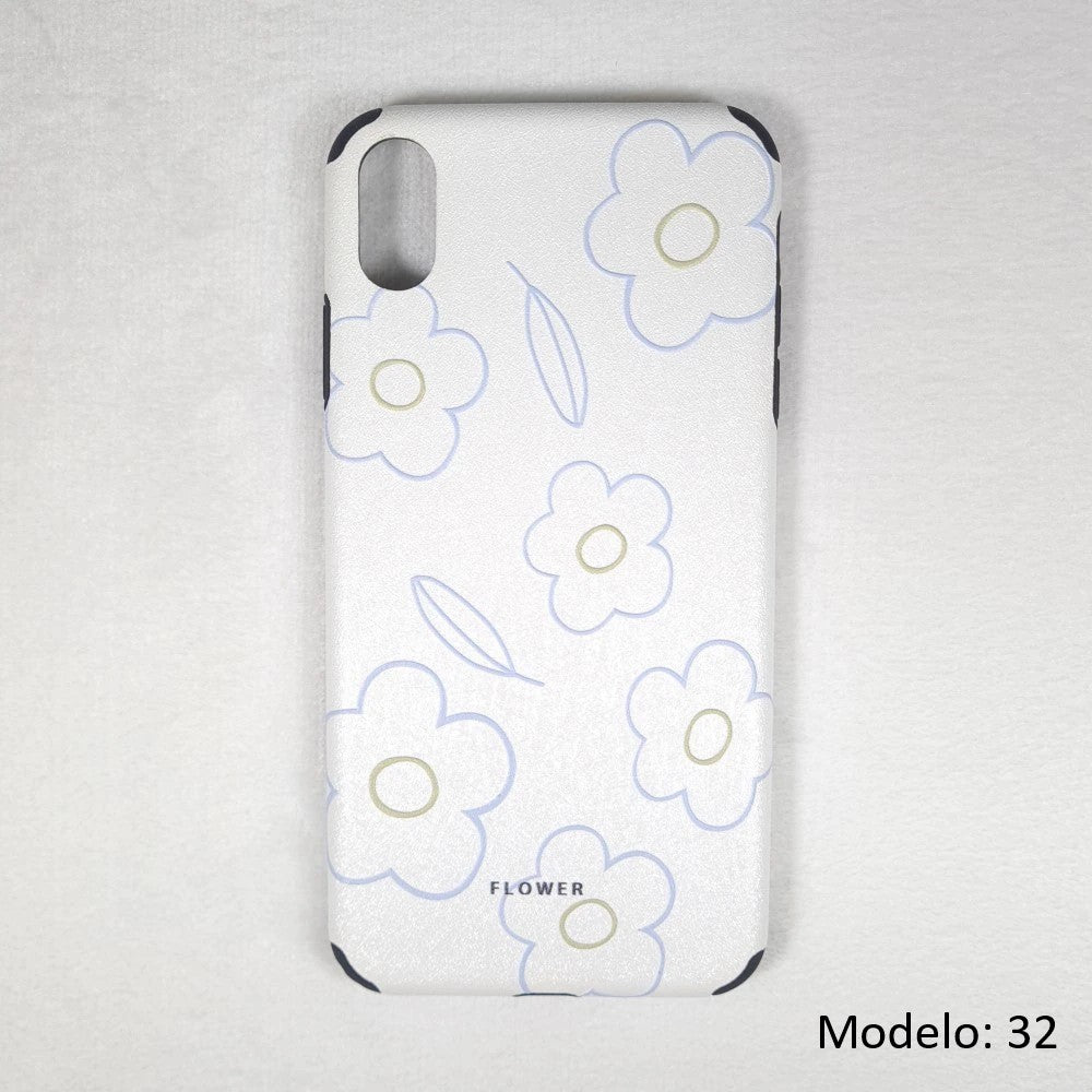 Funda Silicona con Dibujos para iPhone, Funda Multicolor con Tacto de Lienzo, Carcasa de Móvil para iPhone XS Max