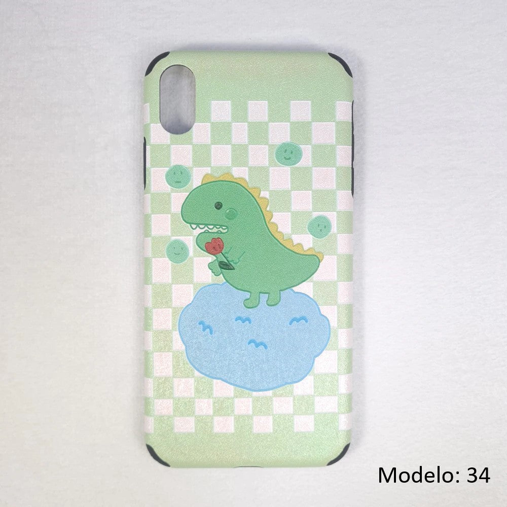 Funda Silicona con Dibujos para iPhone, Funda Multicolor con Tacto de Lienzo, Carcasa de Móvil para iPhone XS Max