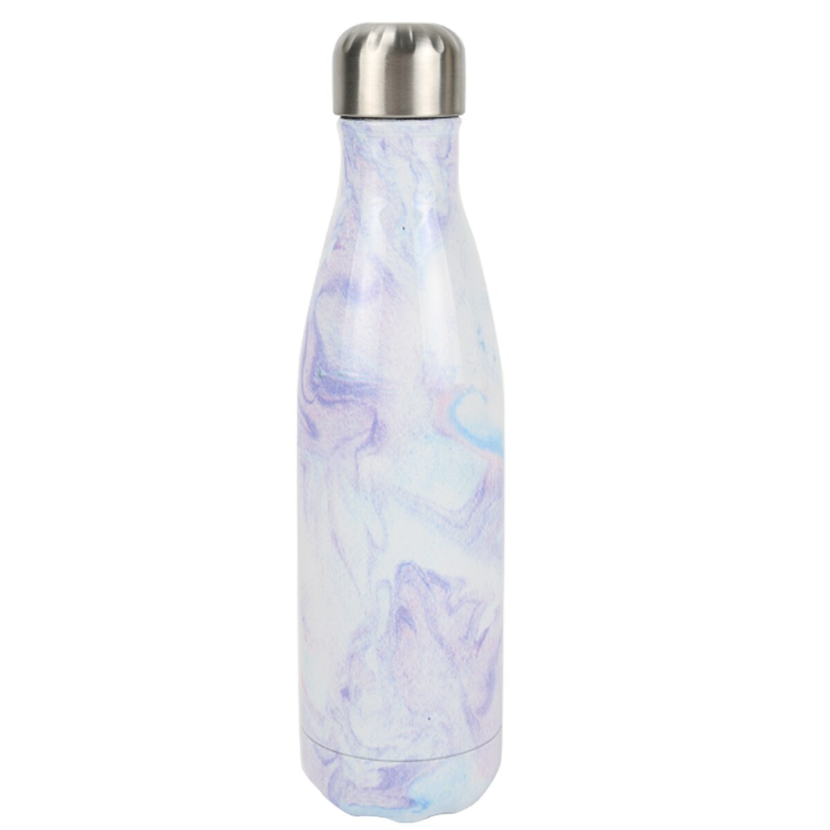 HUSL 500ML Botella Térmica, Botella de Agua Acero Inoxidable, Botella Agua Deporte Sin BPA, Cantimplora de Agua Reutilizable, Termo Agua 12 horas caliente,24 frio, para Viaje, Deporte, Eco-friendly(parte.1)