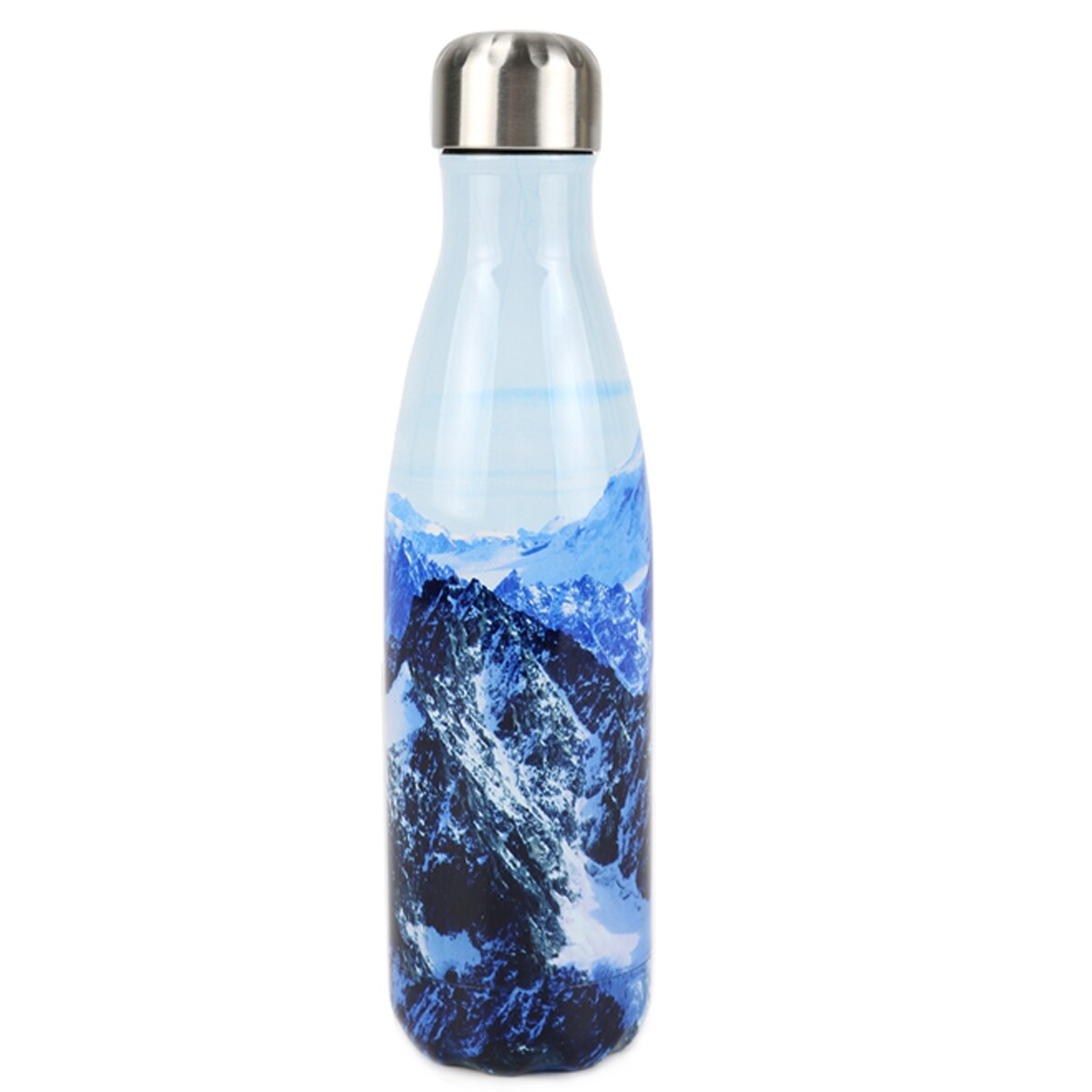HUSL 500ML Botella Térmica, Botella de Agua Acero Inoxidable, Botella Agua Deporte Sin BPA, Cantimplora de Agua Reutilizable, Termo Agua 12 horas caliente,24 frio, para Viaje, Deporte, Eco-friendly(parte.1)