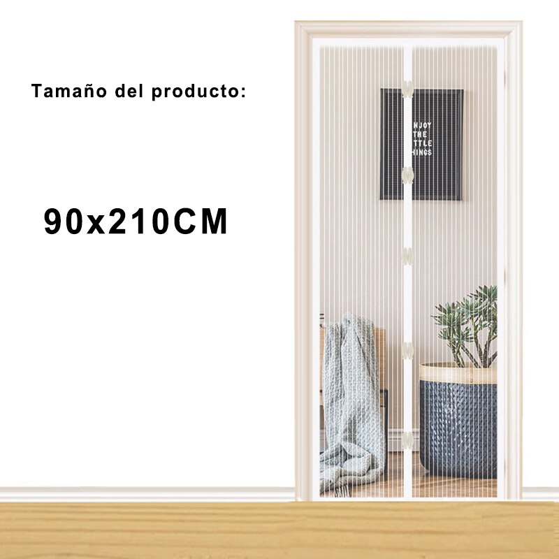 Mosquitera Puerta Magnética, HUSL 140x230cm Corredera Cortina Mosquitera Magnética, para Sala de Estar, Dormitorio, Balcón--para Puertas de Madera