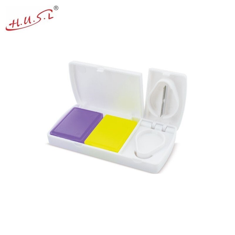 Pastillero Semanal Español, Organizador Medicamentos, Pastillero con cortador, Dosificador de Pastillas, Caja para Pastillas de 7 Días de Toma Diaria Multicolor