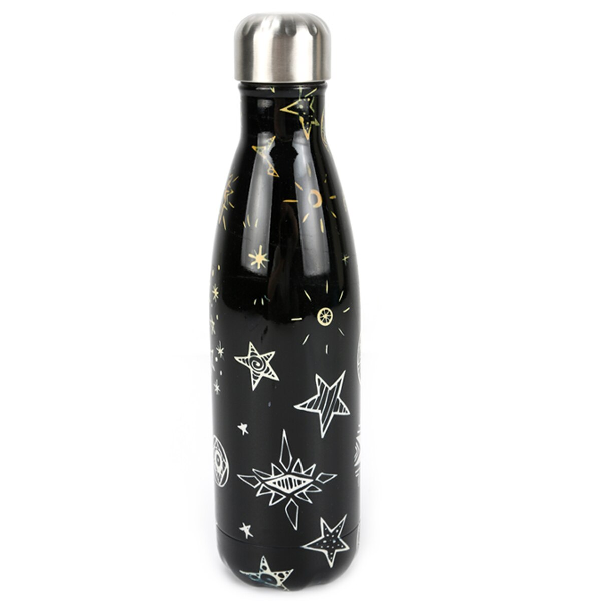 HUSL 500ML Botella Térmica, Botella de Agua Acero Inoxidable, Botella Agua Deporte Sin BPA, Cantimplora de Agua Reutilizable, Termo Agua 12 horas caliente,24 frio, para Viaje, Deporte, Eco-friendly(parte.1)