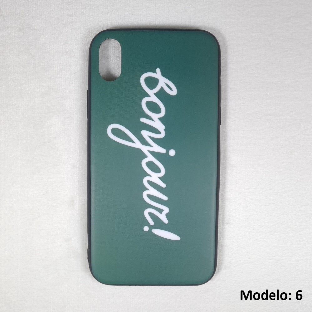 Funda Plástico semi-rígido con Dibujos para iPhone, Funda de Móvil Multicolor con Dibujos Diferentes, Carcasa de Móvil para iPhone XS Max