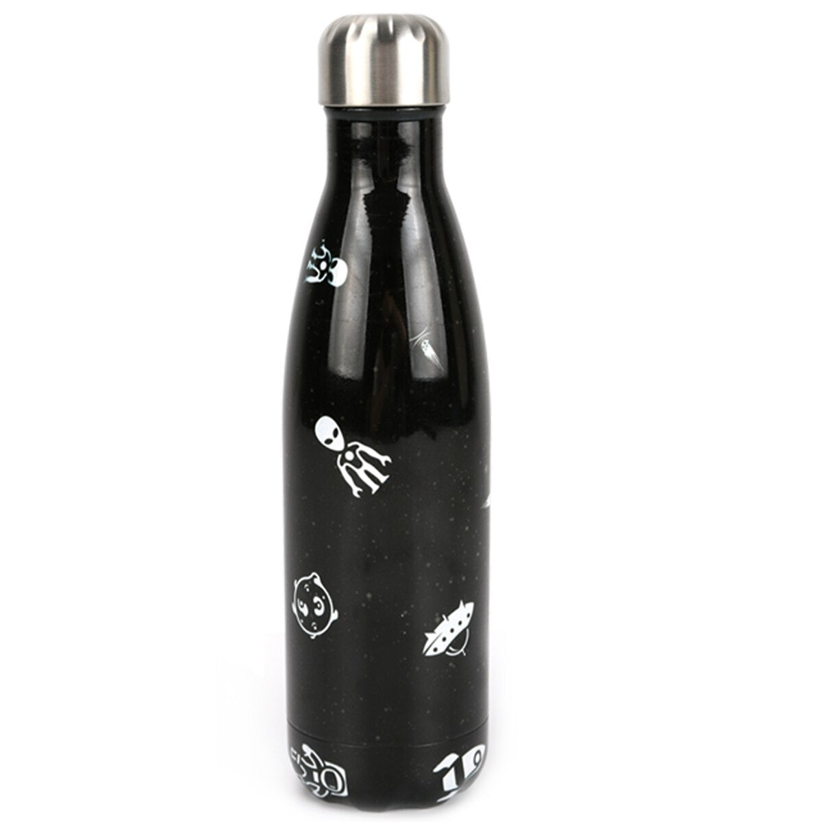 HUSL 500ML Botella Térmica, Botella de Agua Acero Inoxidable, Botella Agua Deporte Sin BPA, Cantimplora de Agua Reutilizable, Termo Agua 12 horas caliente,24 frio, para Viaje, Deporte, Eco-friendly(parte.1)