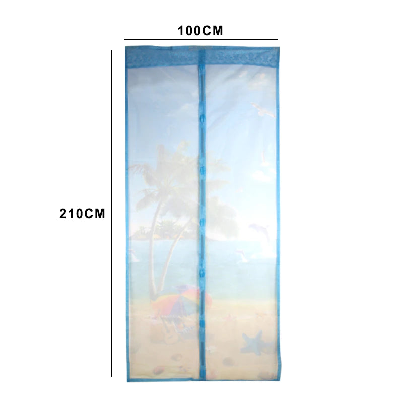 Mosquitera Puerta Magnética, HUSL 140x230cm Corredera Cortina Mosquitera Magnética, para Sala de Estar, Dormitorio, Balcón--para Puertas de Madera
